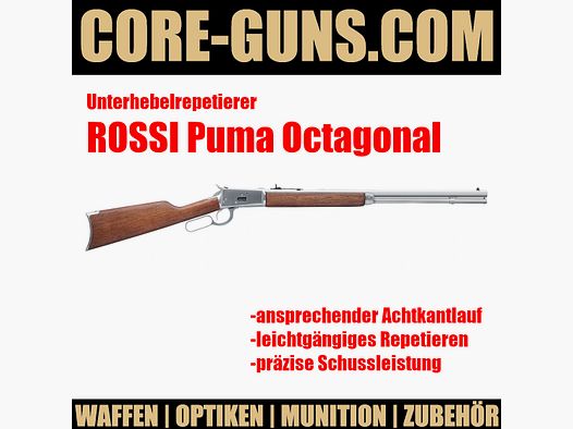 Rossi sous-canon répétiteur Puma octogonal 357Magnum immédiatement disponible PVP : 1079€