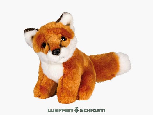 AKAH peluche piccolo volpe seduta arancione