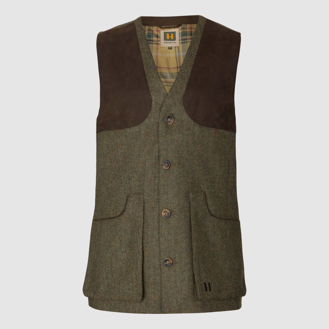 Härkila Kenmore Gilet da Tiro Uomo Verde Foresta/Intrecciato 50