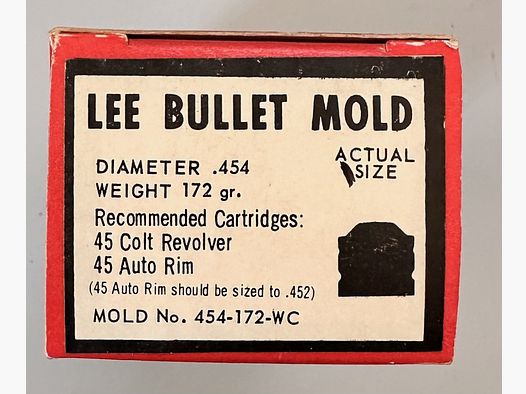 Lee Bullet Mold .454 172gr #454-172-WC