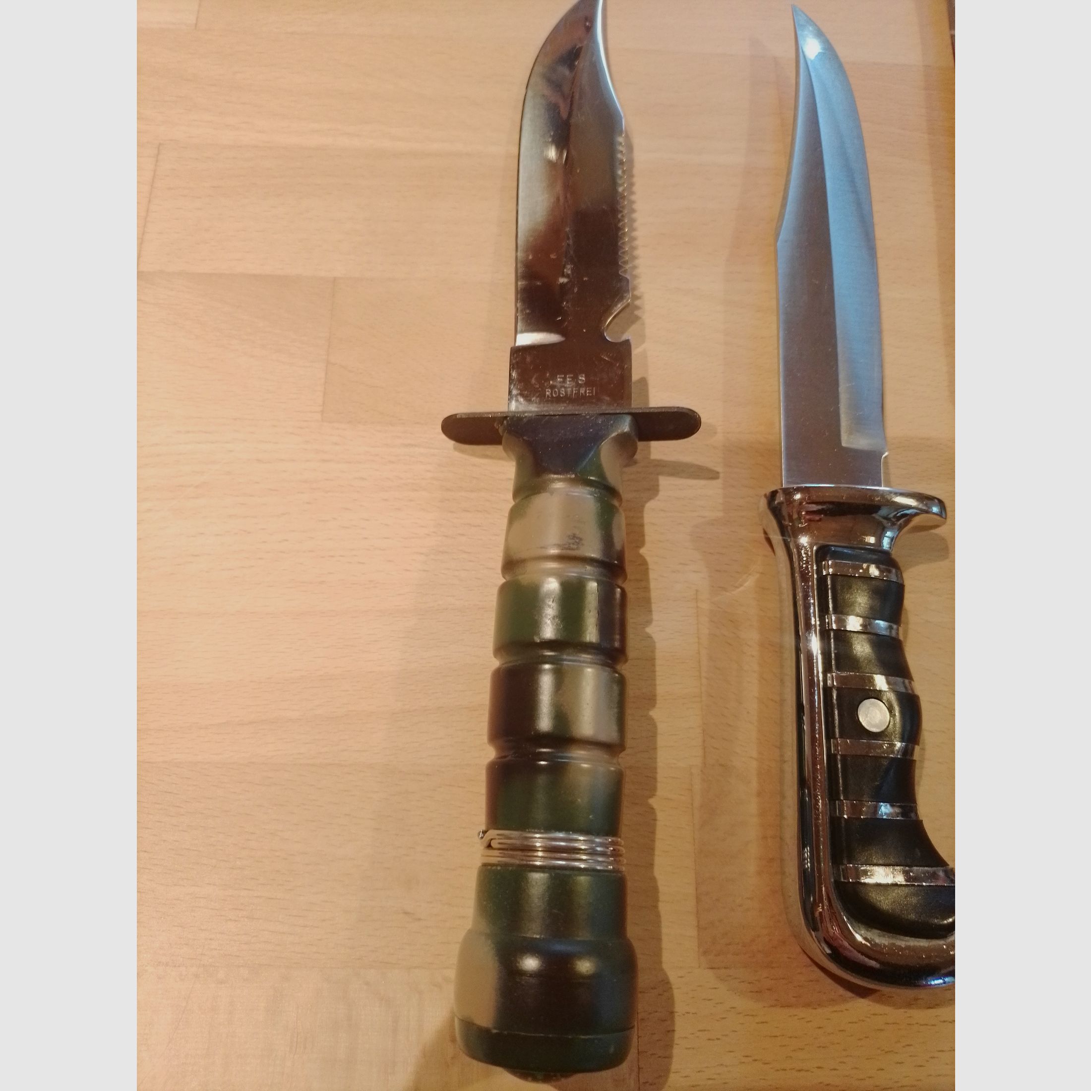 2 Messer Nanga Parbat und originales Bowie-Messer