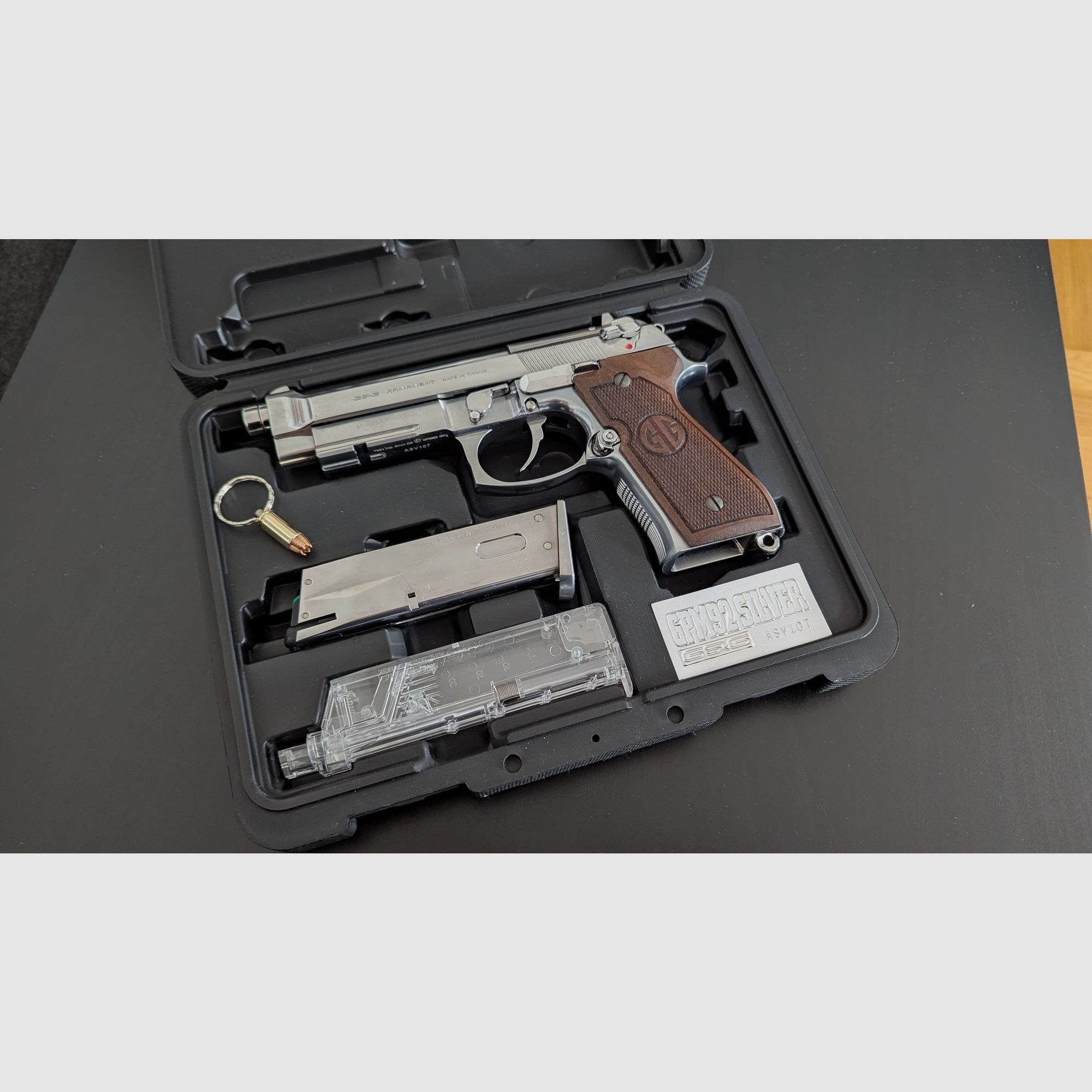Beretta GPM92 GP2 Metal Version GBB Limited Edition Silver