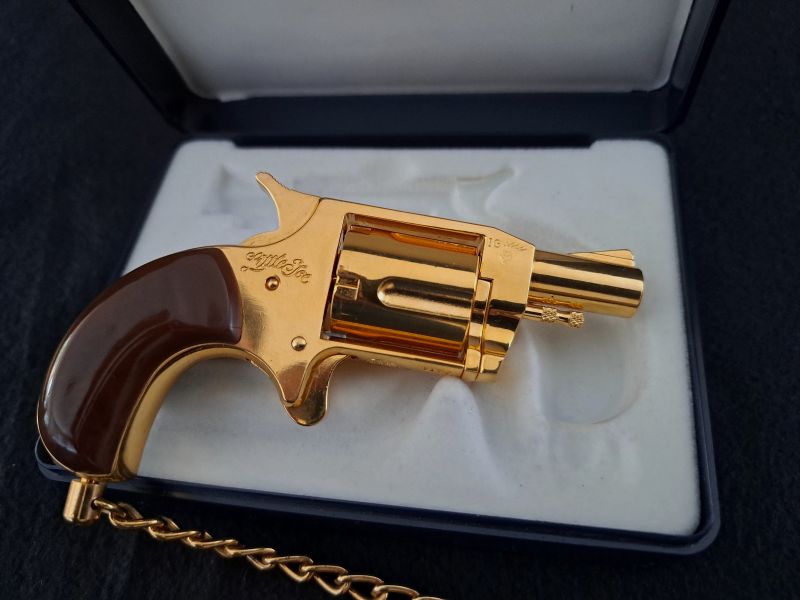 Revolver Röhm Little Joe .22lg Knall limitierte Gold Edition PTB 380 mit Zertifikat und OVP TOP!