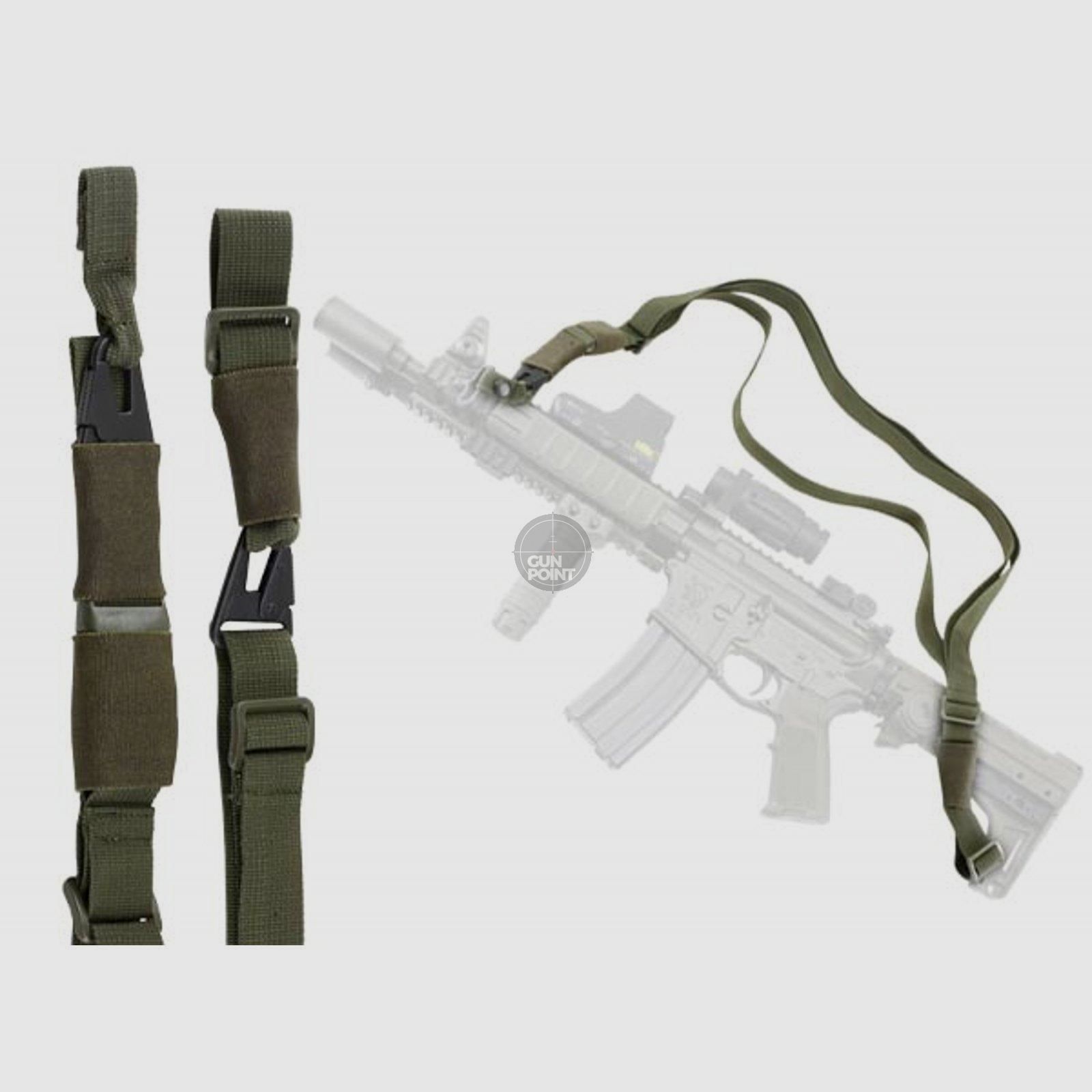 Defcon 5 Cinghia di assalto tattico Gewehrriemen verde OD