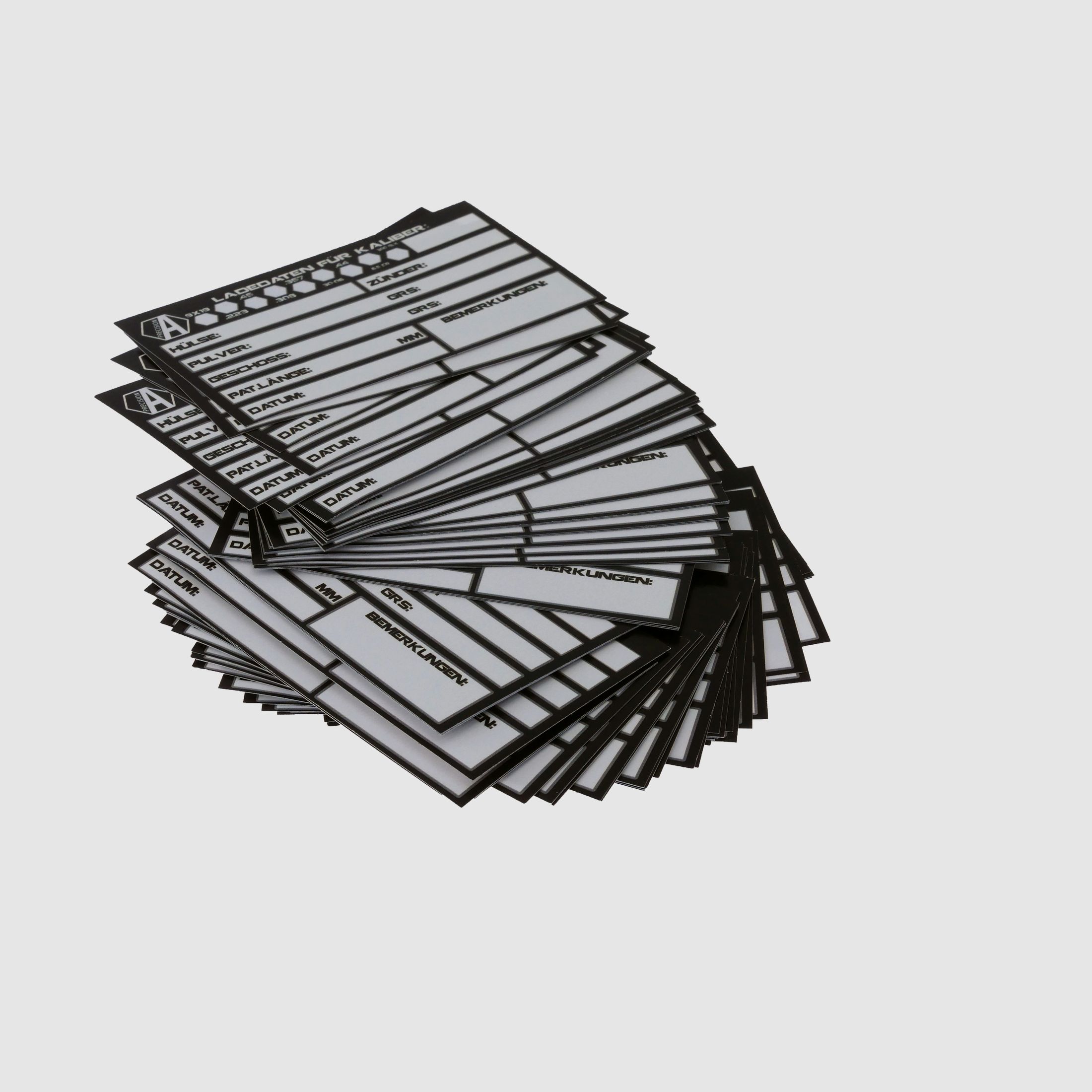 Alpha Precision 100 Stickers for Load Data