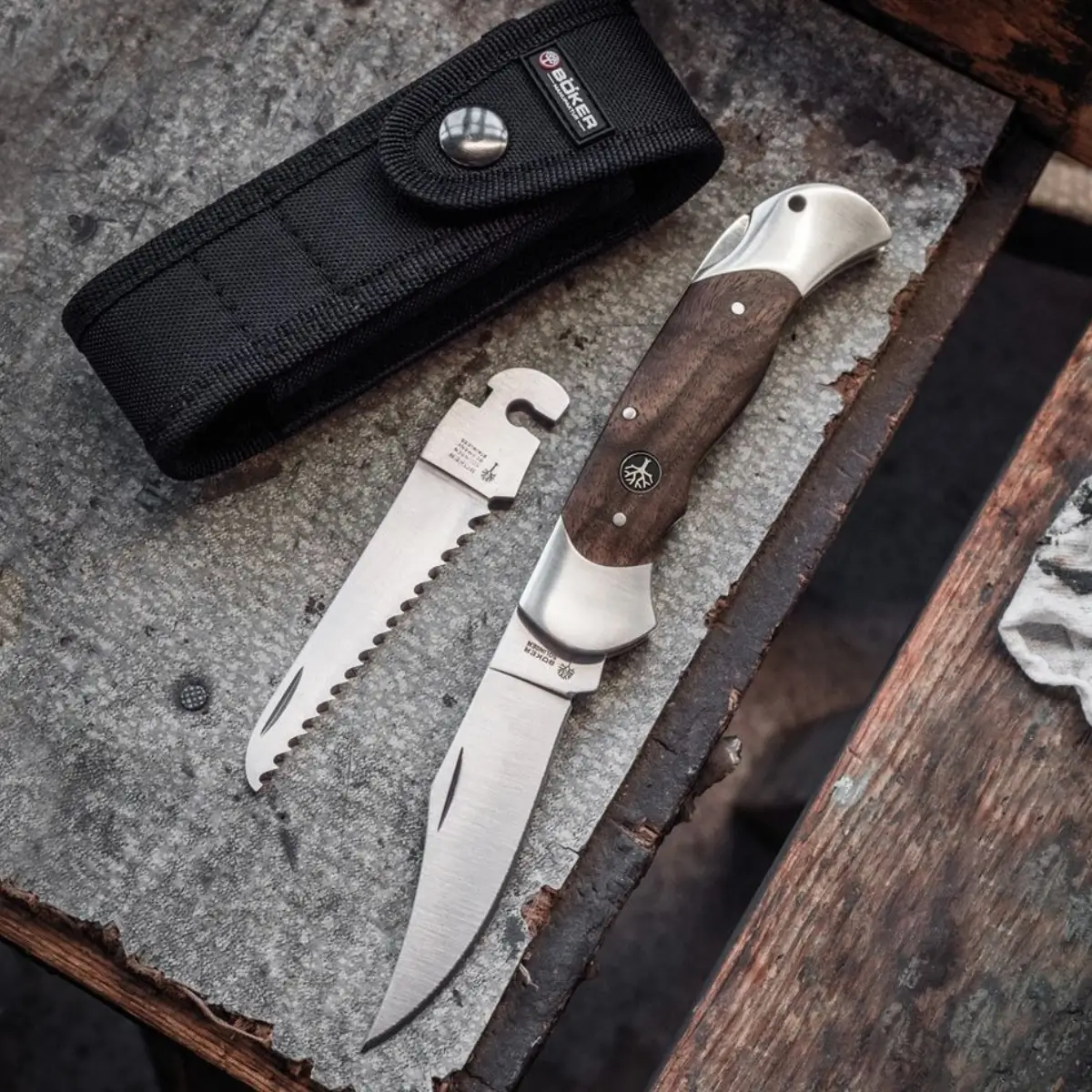 Set de couteaux de poche Böker Optima Noyer, image 2 sur 2