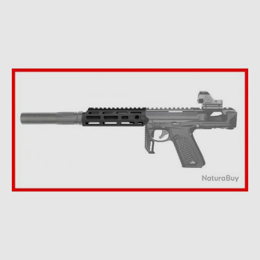 M-LOK Handguard Rail Action Army für AAP-01 Assassin - Robustes Aluminium - Einfache Montage - Optimale Personalisierung, Bild 4 von 5