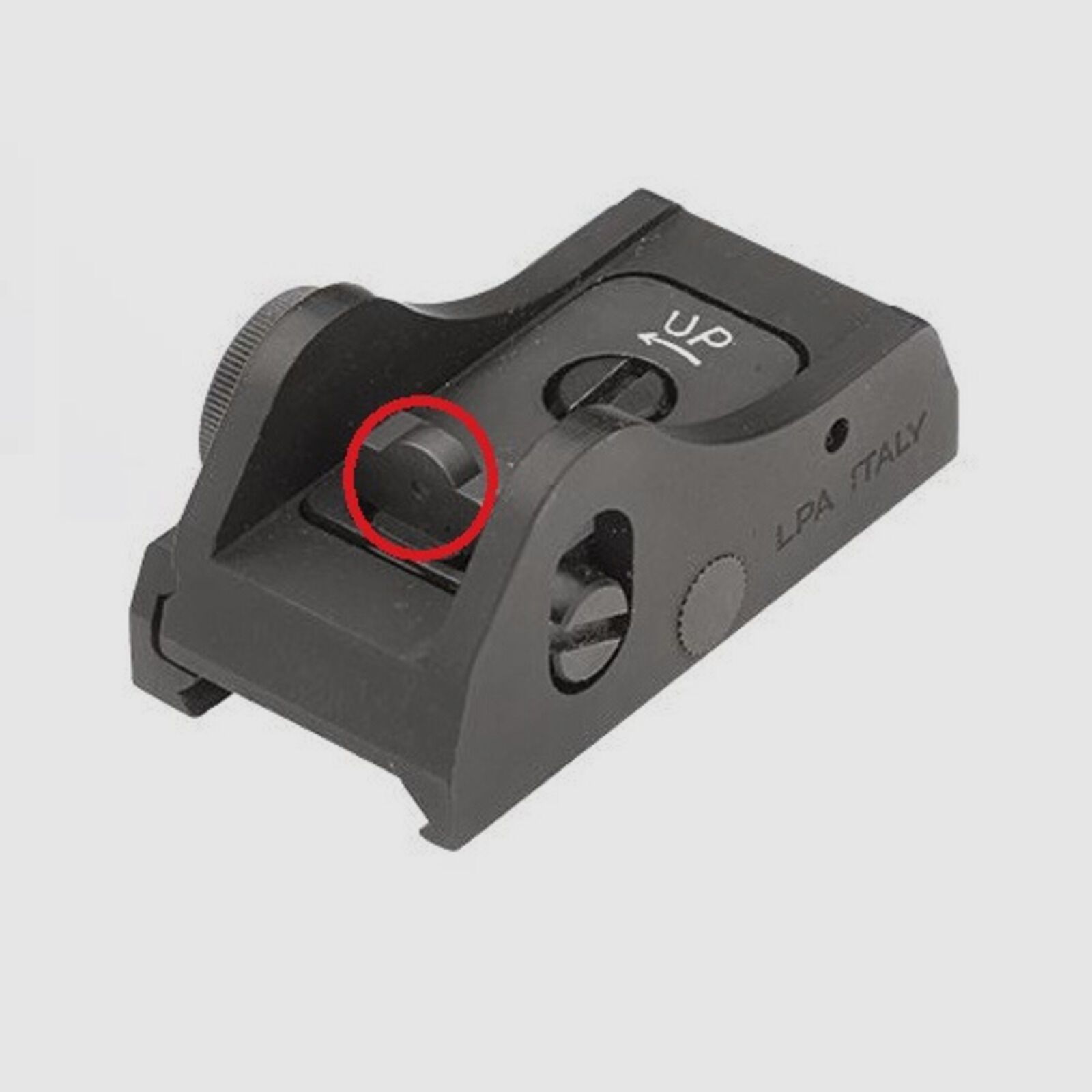 LPA Visier Ghostring 2mm schwarz Flinte