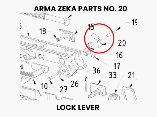 ARMA ZEKA LOCK LEVER