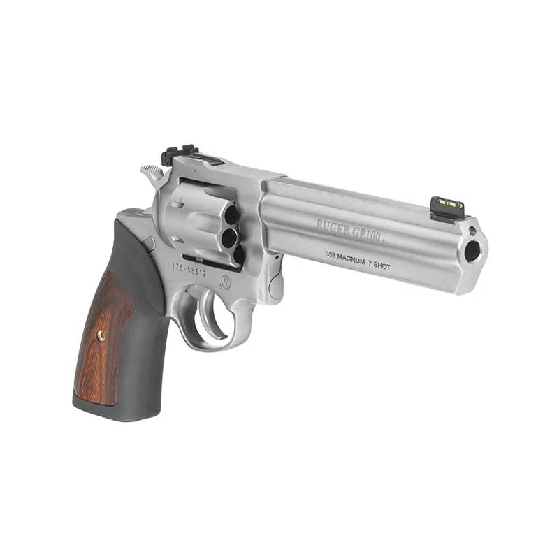 Revolver 7 coups RUGER GP100 357MAG – acier inoxydable, image 5 sur 6