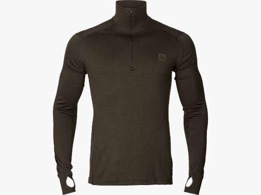 harkila Base All Season half zip in Shadow Brown L