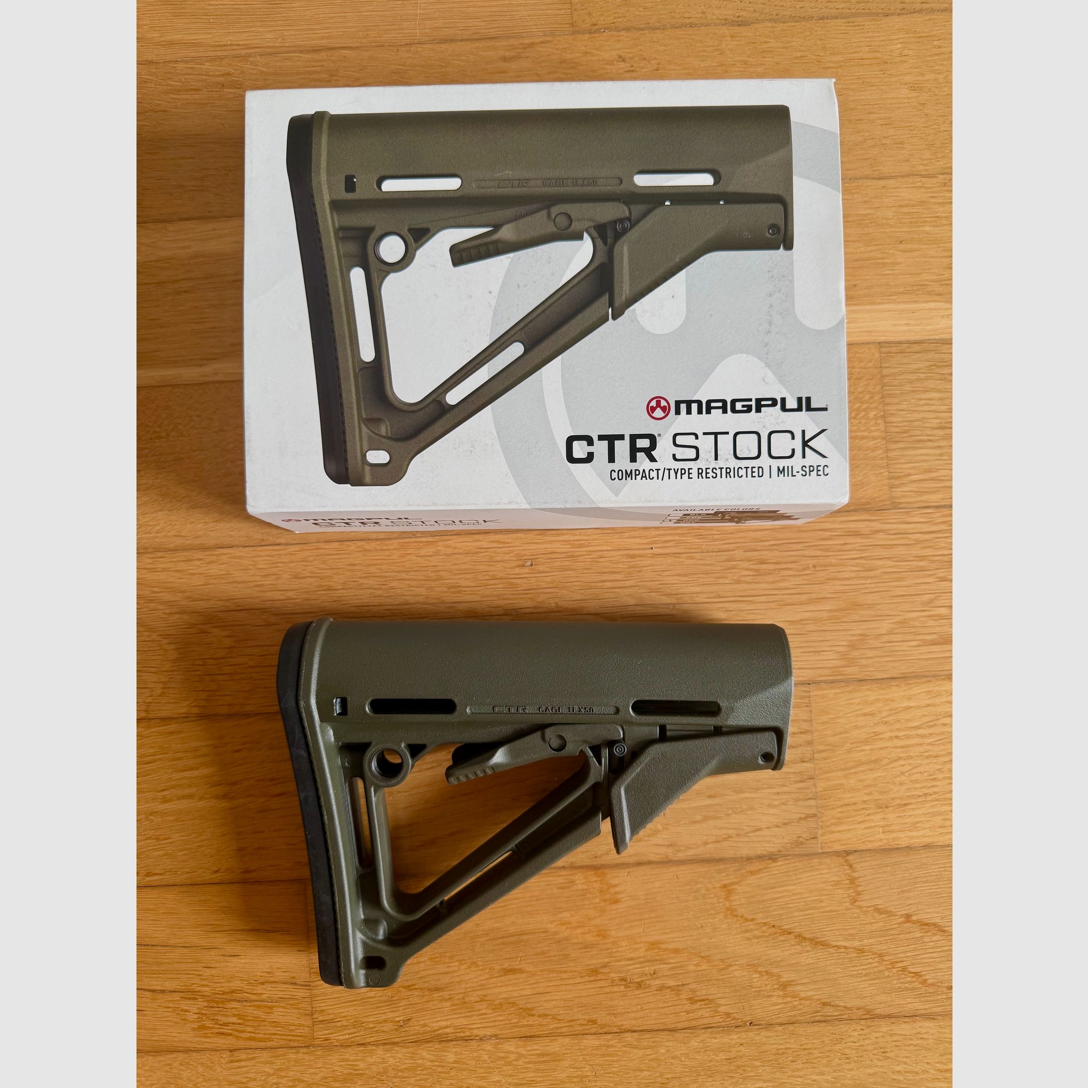 Magpul CTR stock in OD green. milspec, like new, immagine 1 di 2