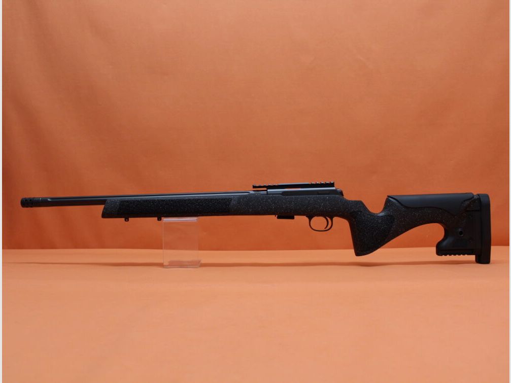 CZUB Rep. Fucile .22lr CZUB CZ457 LRP Nero Precisione a Lunga Distanza 20" Canne Varmint/ Filettatura 1/2-20