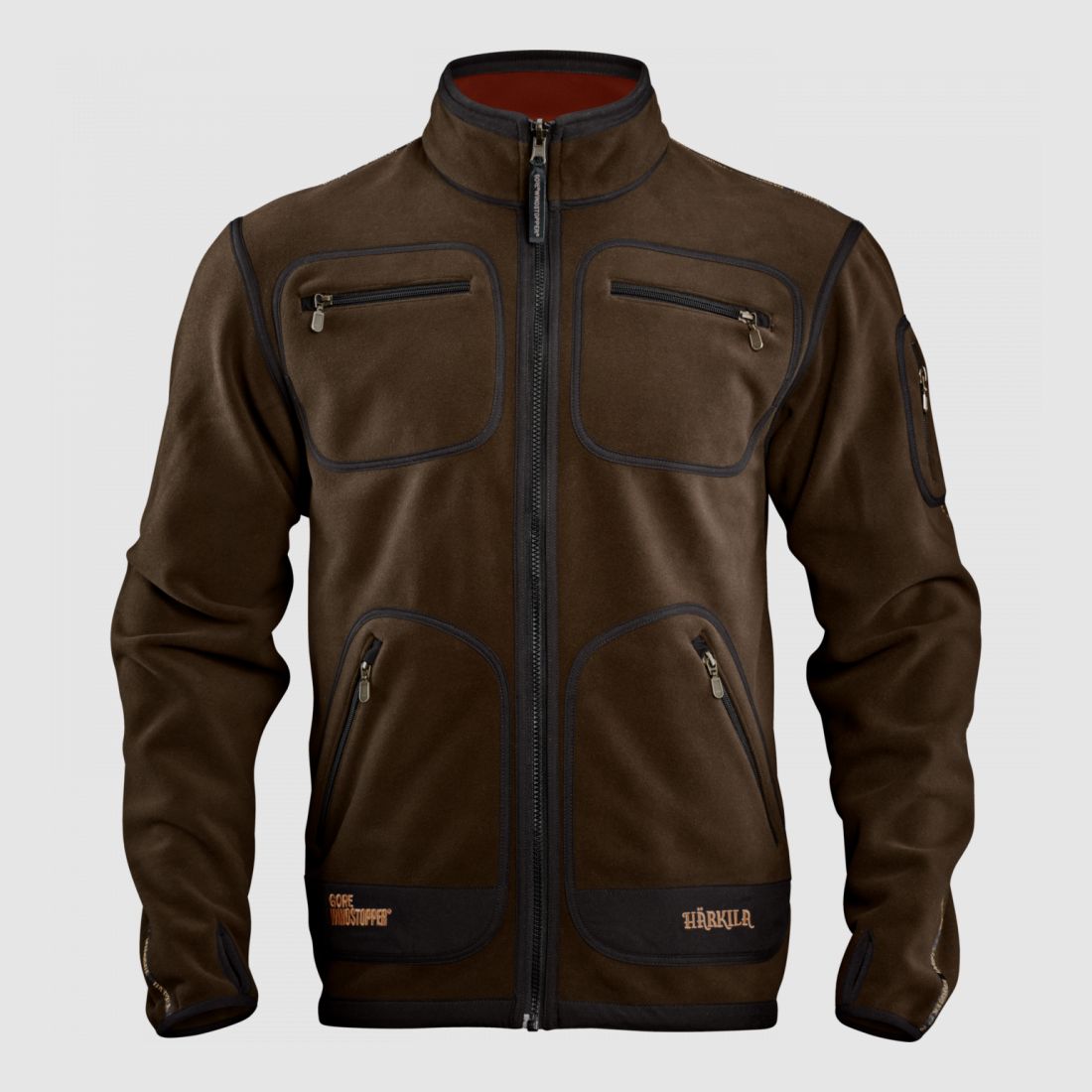 VESTE HARKILA WILDBOARD PRO REVERSIBLE MARRON ROUGE, image 2 sur 8