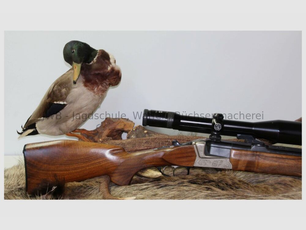 Bockbüchsflinte Krieghoff Teck z podwójnym zamkiem Bock z wymiennym lufą 12/70;.30RBlaser