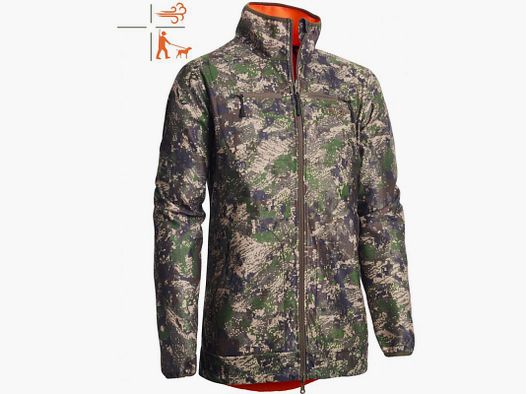 Chevalier Damen Jacke Pixel Camo/ Orange Blaze wendbar