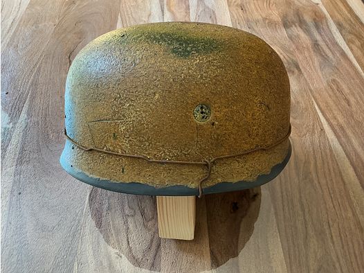 Deutscher Fallschirmjäger - Helm M38 im Camo - Finish 1944 Rauhtarn 