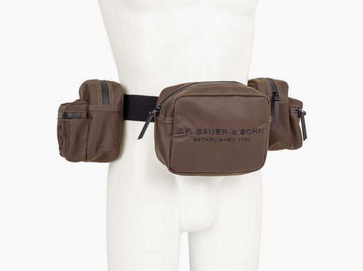 Sauer Jagdgurt braun 3 Taschen