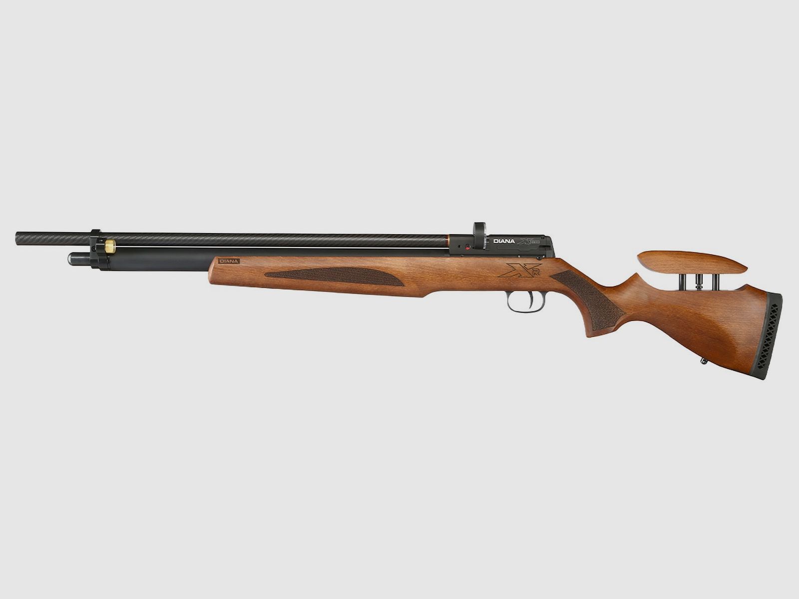 Diana XR200 Premium PCP Pressluftgewehr Kal. 4,5 mm Diabolo Holzschaft mehrschüssig inkl. Waffenkoffer
