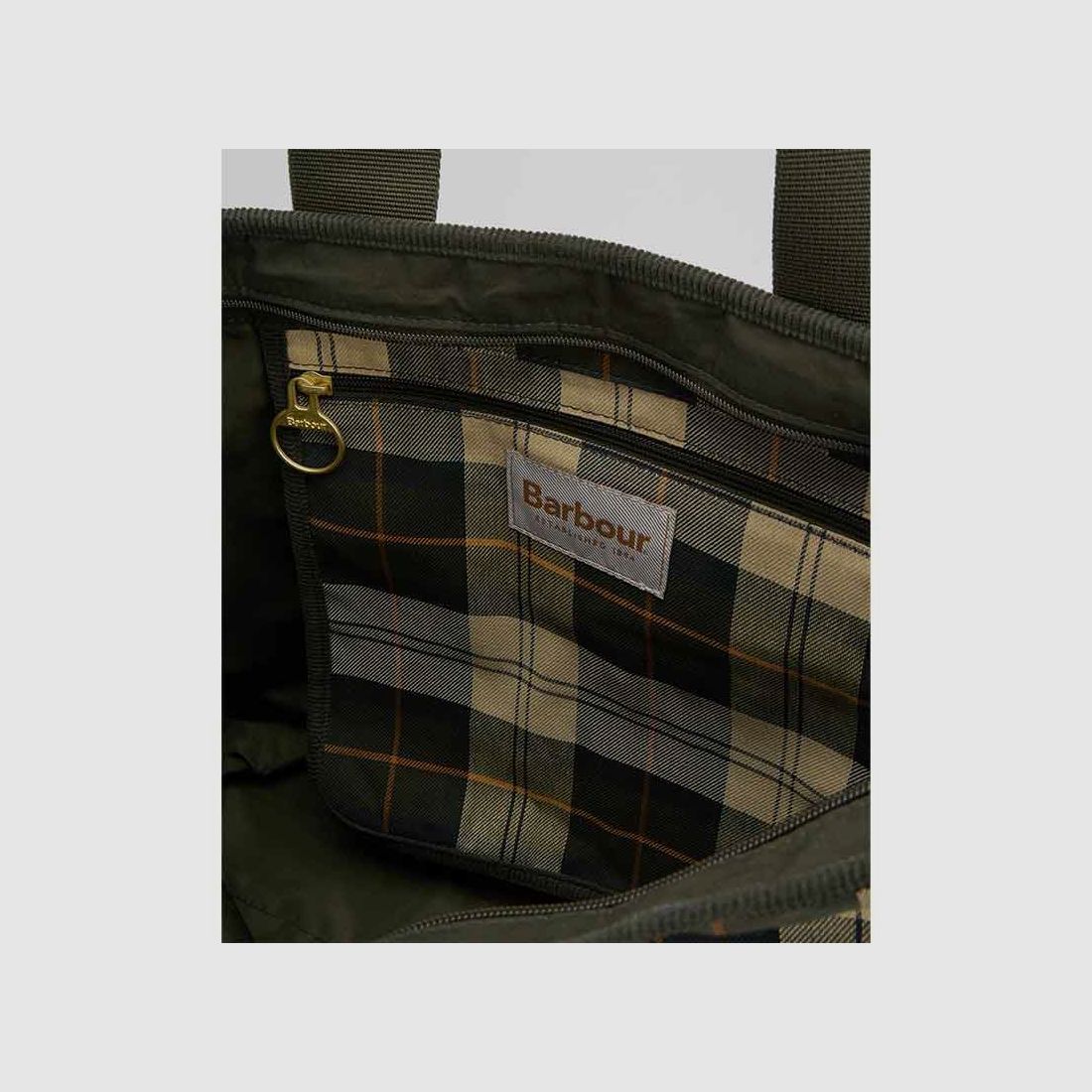 Barbour D-Sac bandoulière Mya Patchwork Tote Bag | sage/ancient check, image 4 sur 6