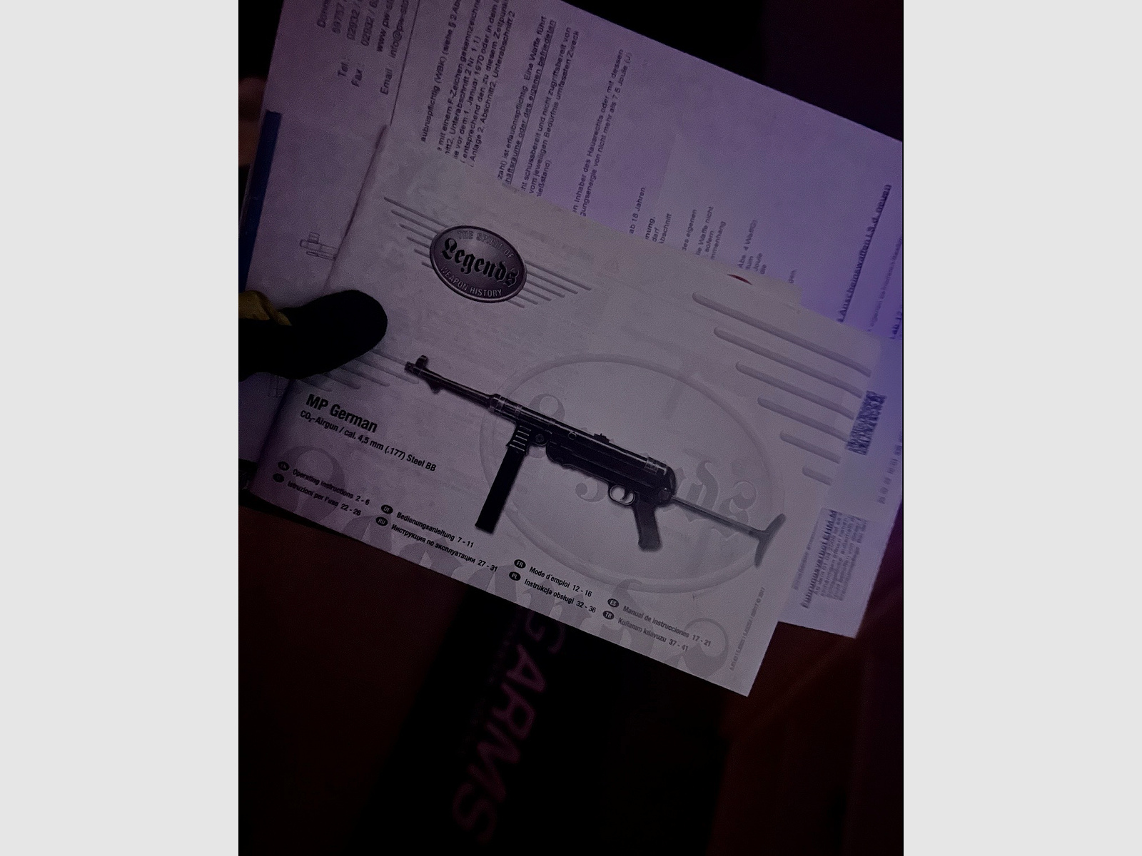 Legends MP German Legacy Edition - 4.5 mm steel BB Co2 (P18) new new