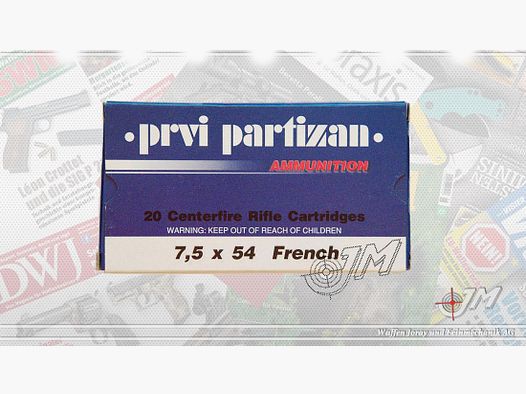 7.5×54 French PRVI Partizan 9.0g 139gr FMJ