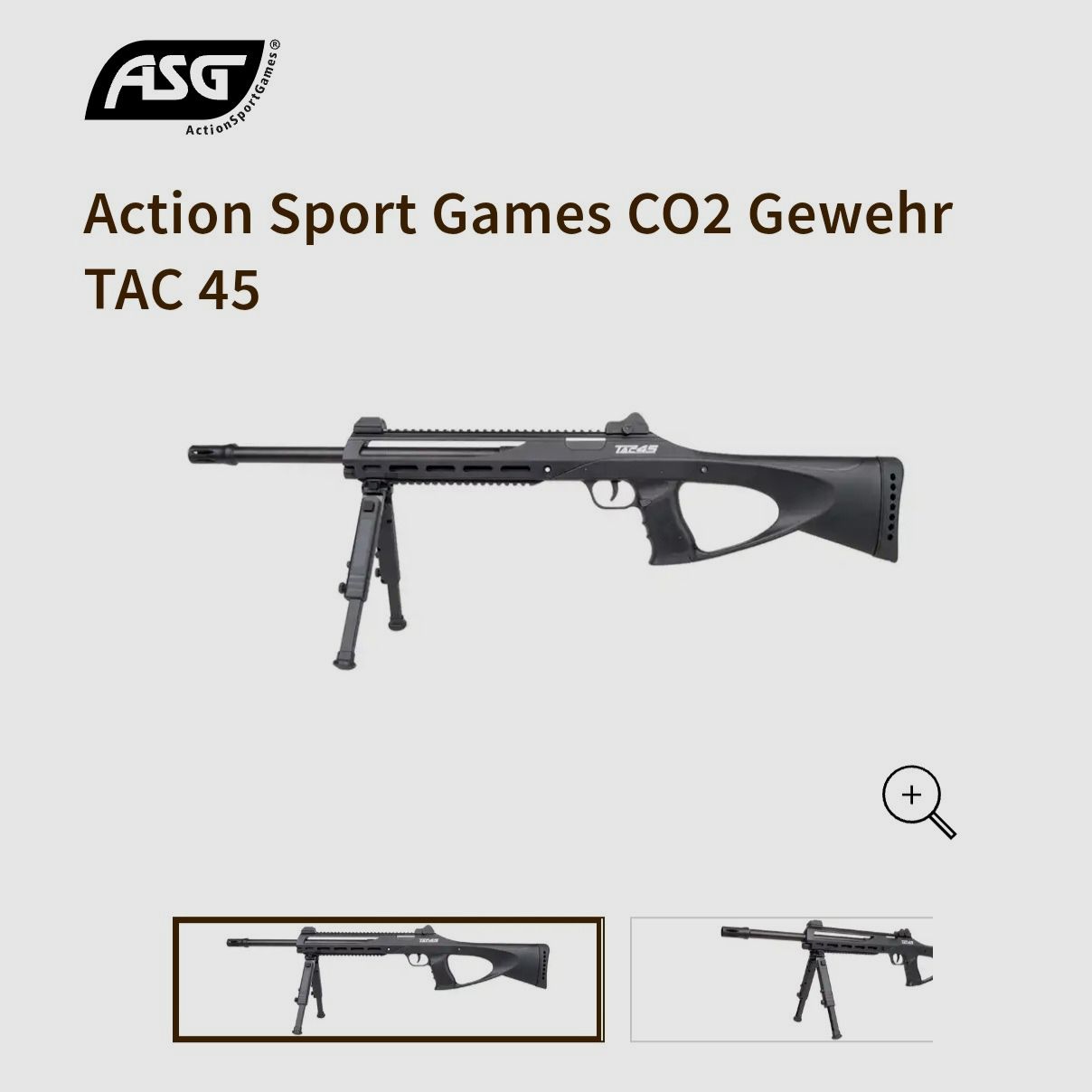 TAC 45 Co2 Luftgewehr  21 Schuss Magazin  ! Neu !