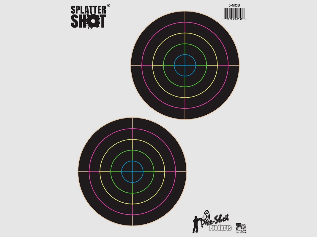 10 Scheiben Bullseye Multi-Color 13cm