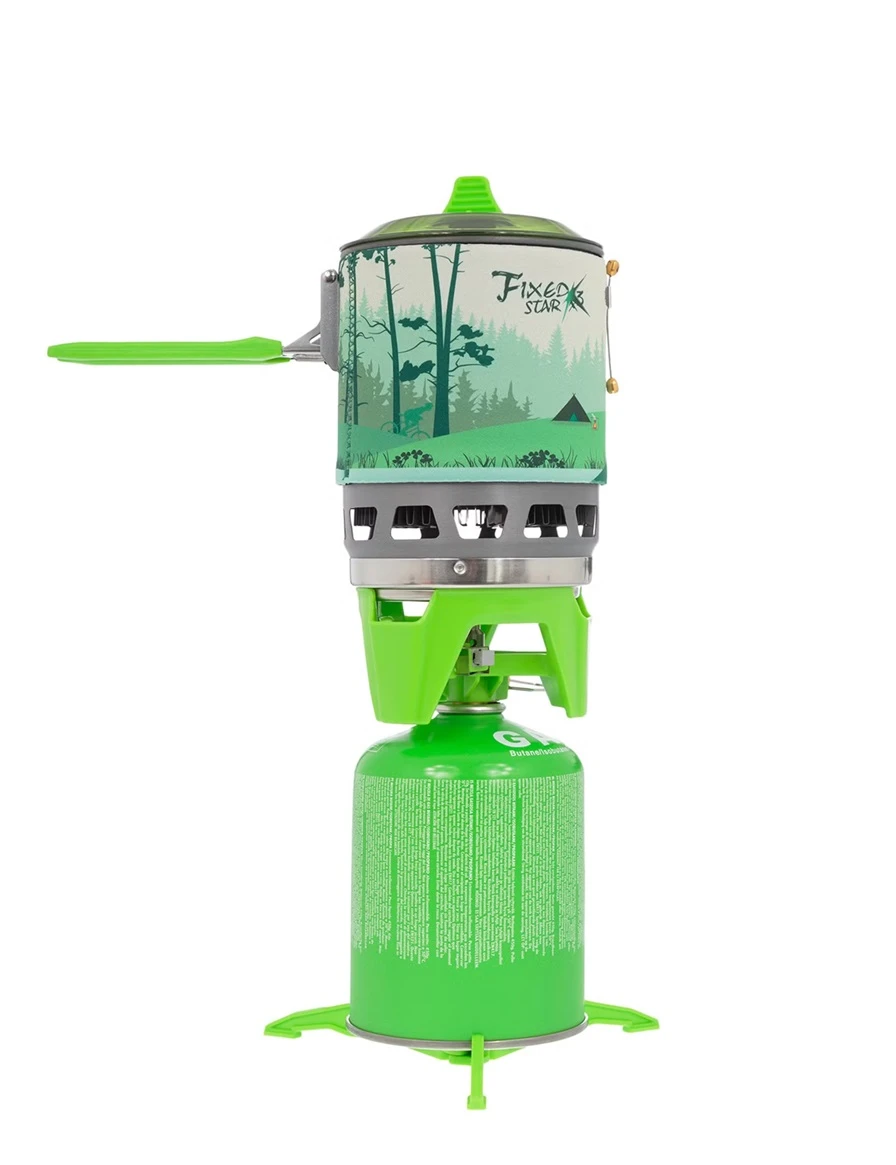 Hornillo de camping, set de cocina Fire Maple FMS-X3 green