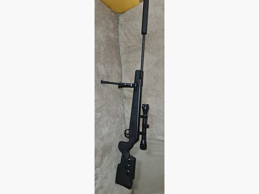AIRMAX SR 1250 S / 4,5mm DIABOLO SNIPER SCHARFSCHÜTZEN GEWEHR inkl ZFR + ZWEIBEIN + SCHALLDÄMPFER NEUWERTIG 