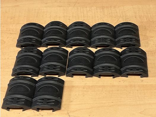 Picatinny mała osłona szynowa zestaw 12 sztuk w kolorze czarnym