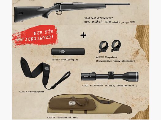 MAUSER M18 Standard | Jungjäger 2025 | Profi-Starter-Paket