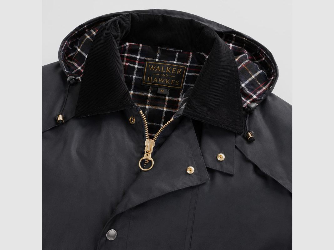 Płaszcz Waxstock navy Walker and Hawkes M do 3XL, zdjęcie 9 z 12
