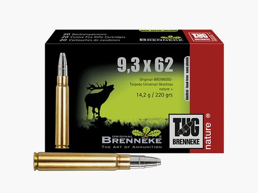 Brenneke 9,3×62 TUG Nature+ 14,2g/220grs. – 20 Stk.