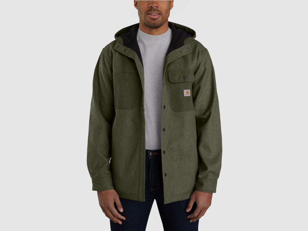 Carhartt Herren Kapuzen-Shirtjacke Wind & Rain Bonded