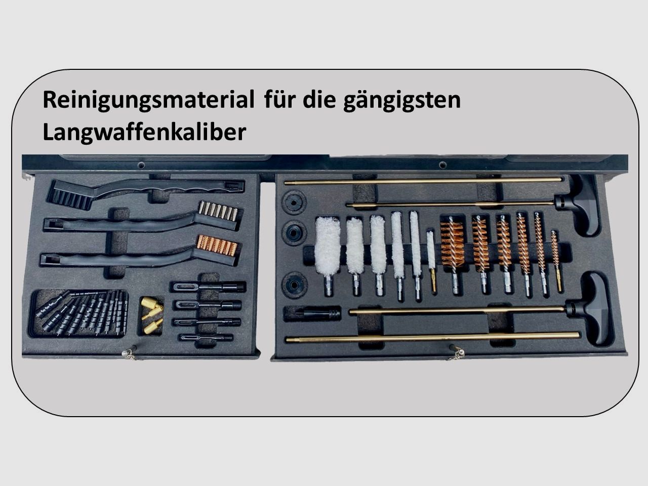 Multifunktionale Waffen-Arbeitsstation – Reinigungsstation / Einschießhilfe / Waffenhalter / Präsentationsständer