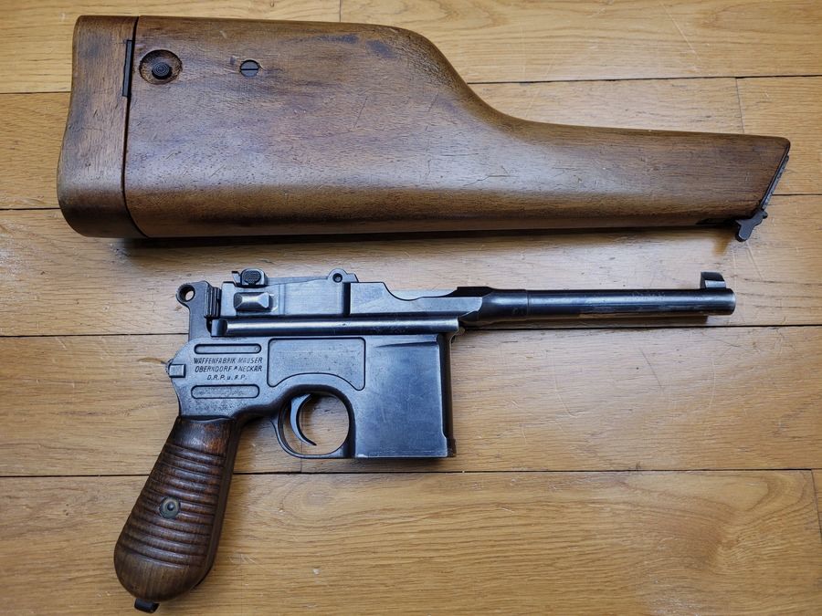 Rare Pistolet Mauser C96 dit modèle 1930 – Fabrication Mauser pour la Révolution chinoise – Étui-crosse Mauser d&rsquo;origine – 10 coups en calibre 7,63 Mauser – Pièce juste magnifique !, image 7 sur 22