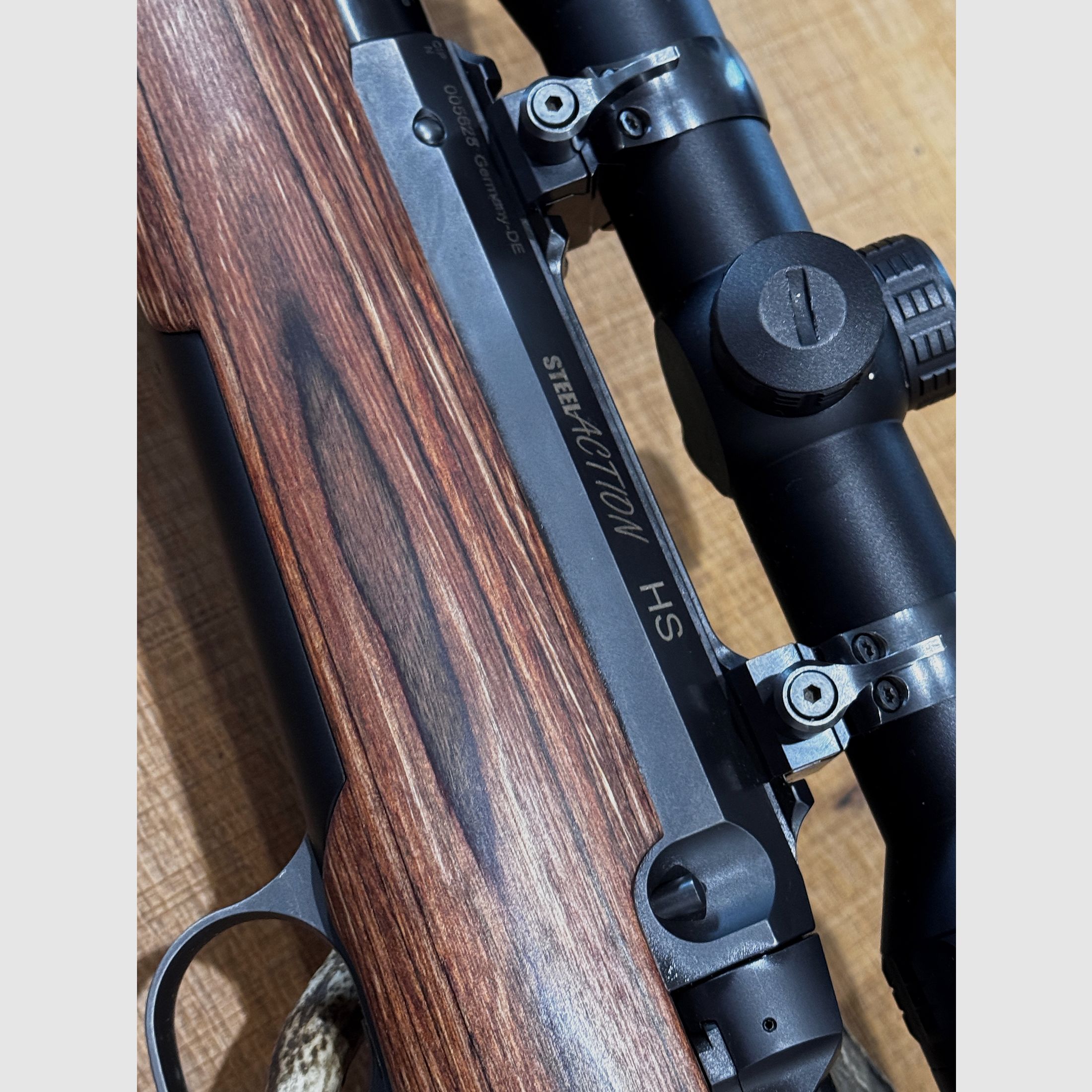 Acción de acero HS .308 Win completa con culata GRS