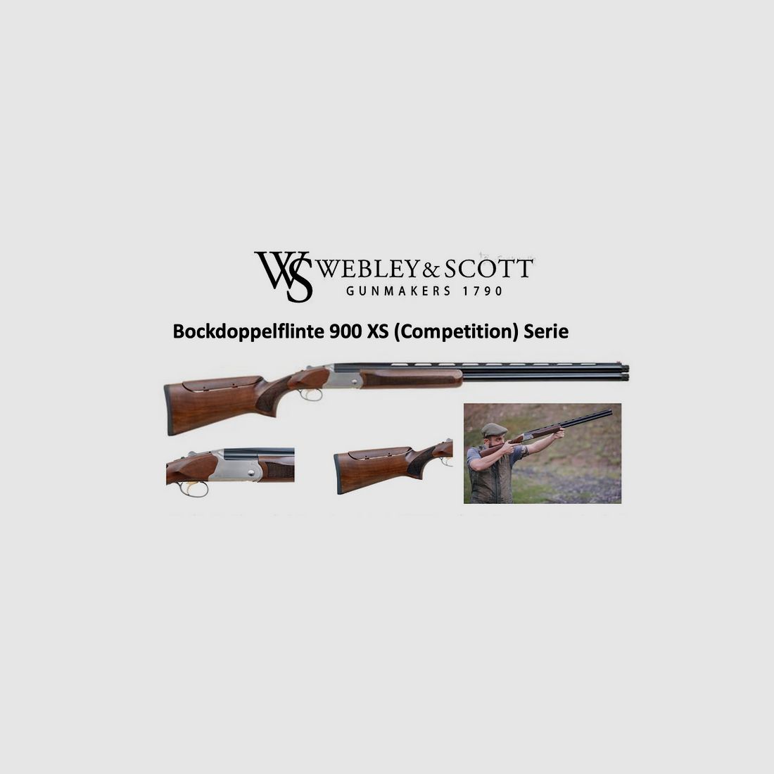 Webley & Scott Bockdoppelflinte 900 X (Zilver)