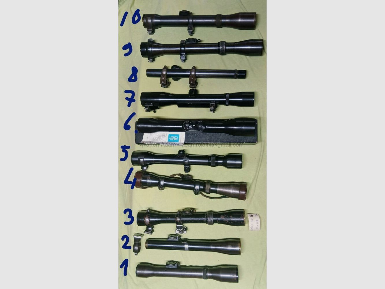 Target scopes Gerard, Hensoldt, Zeiss etc.