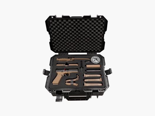 Glock 17 Gen5 SV Double Set 9 mm P.A.K., Schwarz und Coyote