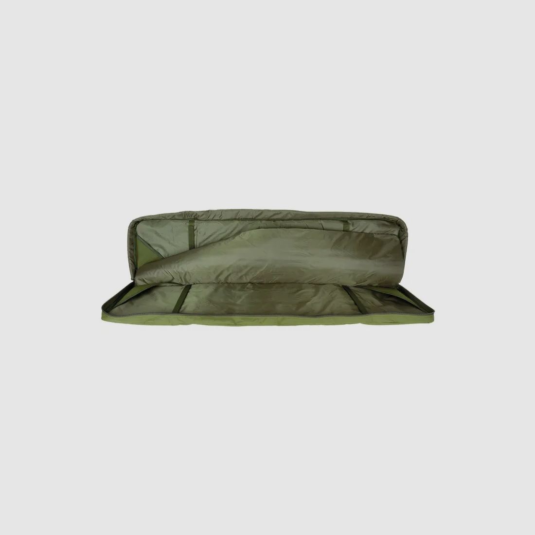 Rifle bag for 2 long guns up to 140cm, olive, with divider and backpack straps