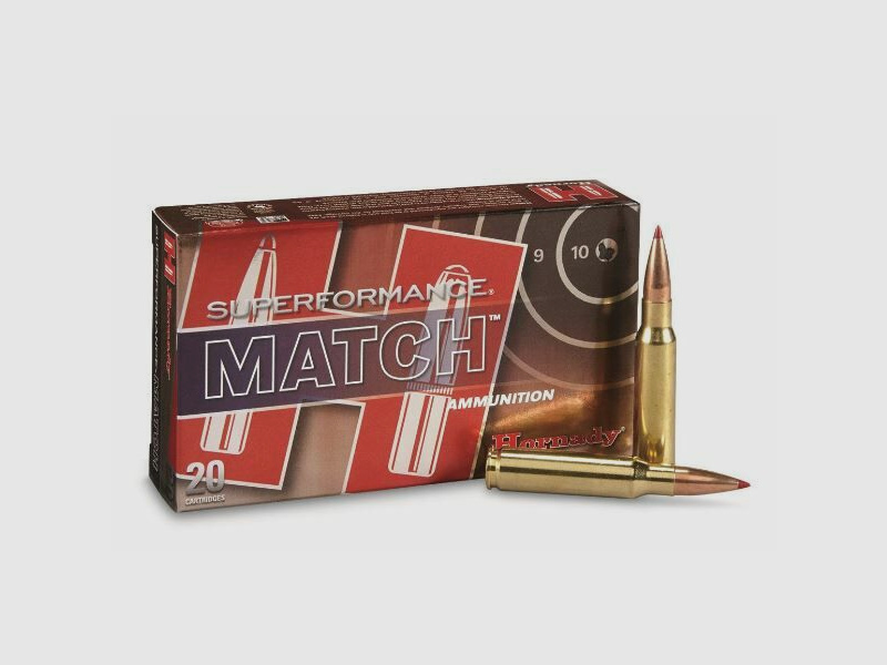 Hornady, Superformance, .308 Winchester, ELD Match, 168 Grain, 20 Präzision	 Hornady Superformance 308Win ELD Match - Präzisonsmunition