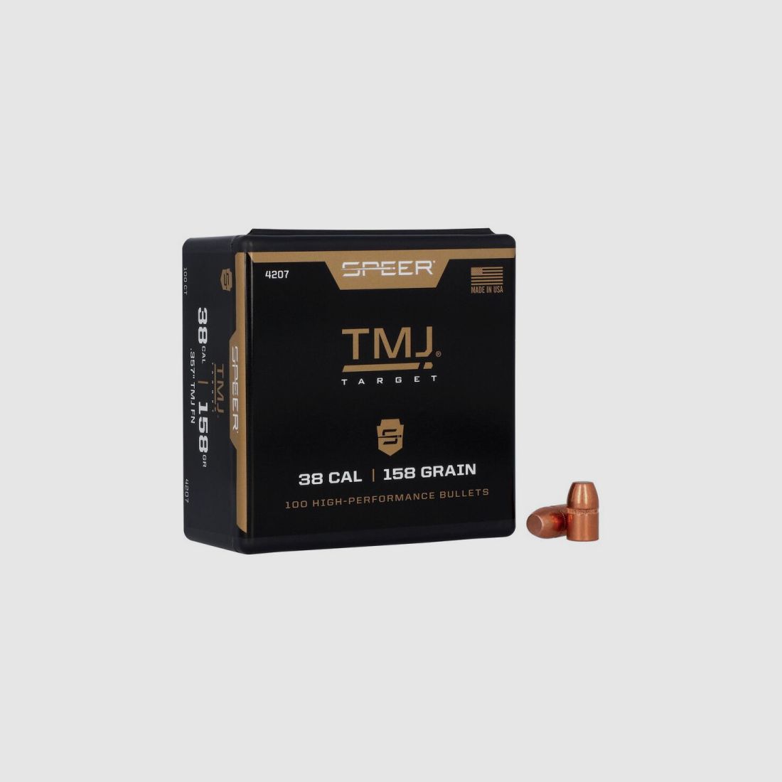 SPEER GESCHOSSE TMJ FN - .38SPECIAL / 357MAG, 158 GRAIN - 100 PIECES