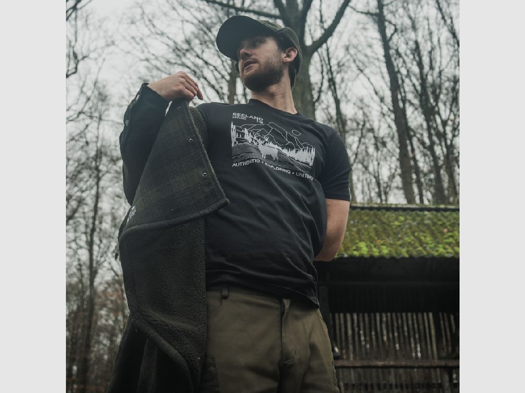T-SHIRT SEELAND TERRITORY BLACK, zdjęcie 4 z 7