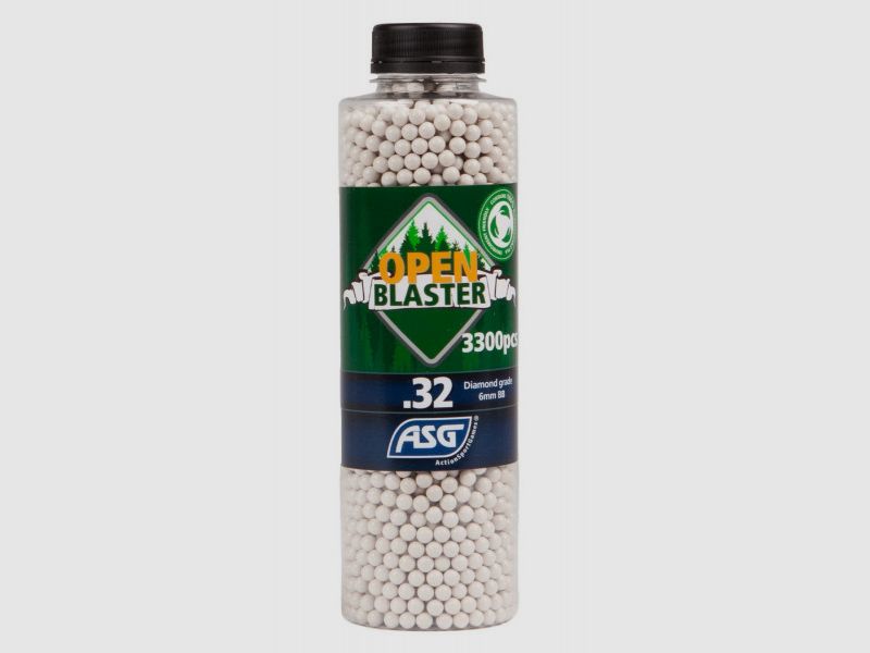 ASG OPEN BLASTER BIO BB'S - 6MM - 0.32G. - 3300 PIECES