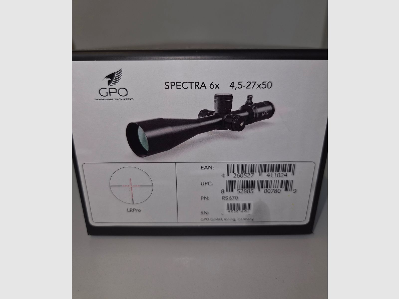 GPO Spectra 6x 4.5-27x50i LR Pro