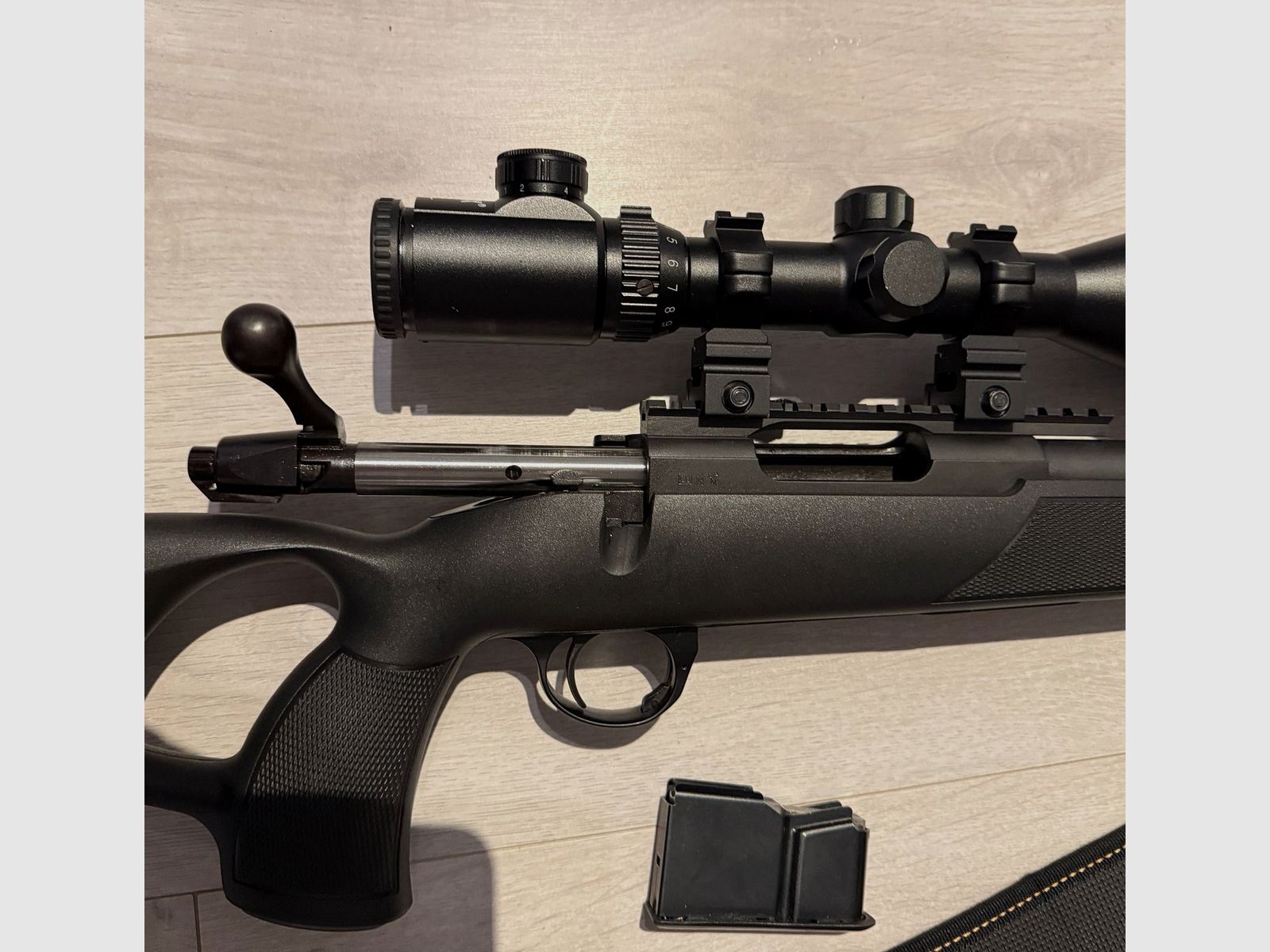 Merkur 870 hole shaft .308 WIN + silencer + Lensolux 2-12x56 young hunter