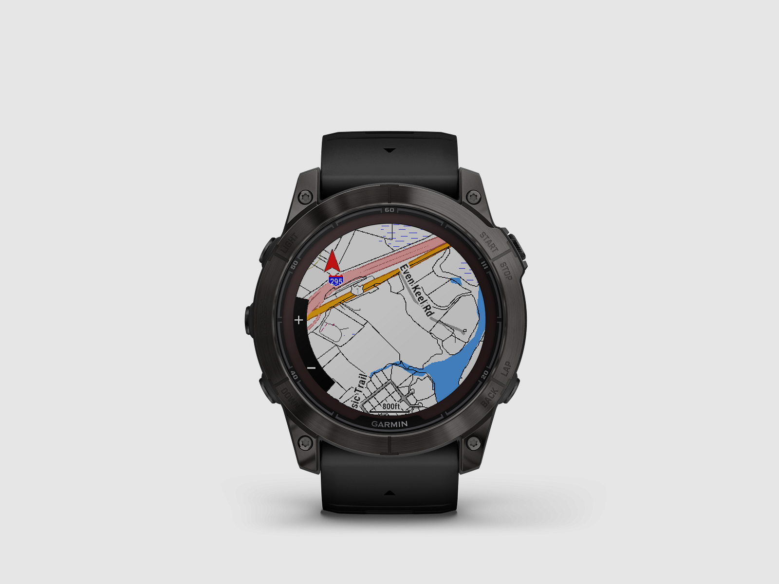 Garmin fēnix® 7X Pro – Édition Sapphire Solar, Noir/Gris Carbone Titane avec bracelet en silicone QuickFit® de 26 mm, image 12 sur 12
