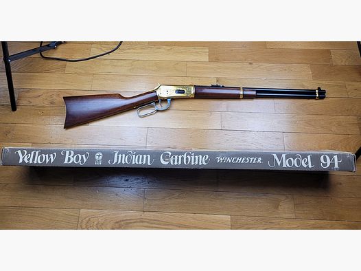Schöne Winchester Commemorative Typ 1894 „Yellow Boy“ nur 4.903 produziert – Originalbox – 30-30 Win – Perfekter Zustand